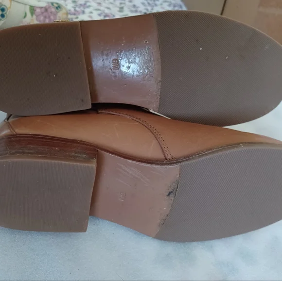 Tory Burch Women Brooke Ankle Booties tan calf leather size 6 preowned - Picture 4 of 13